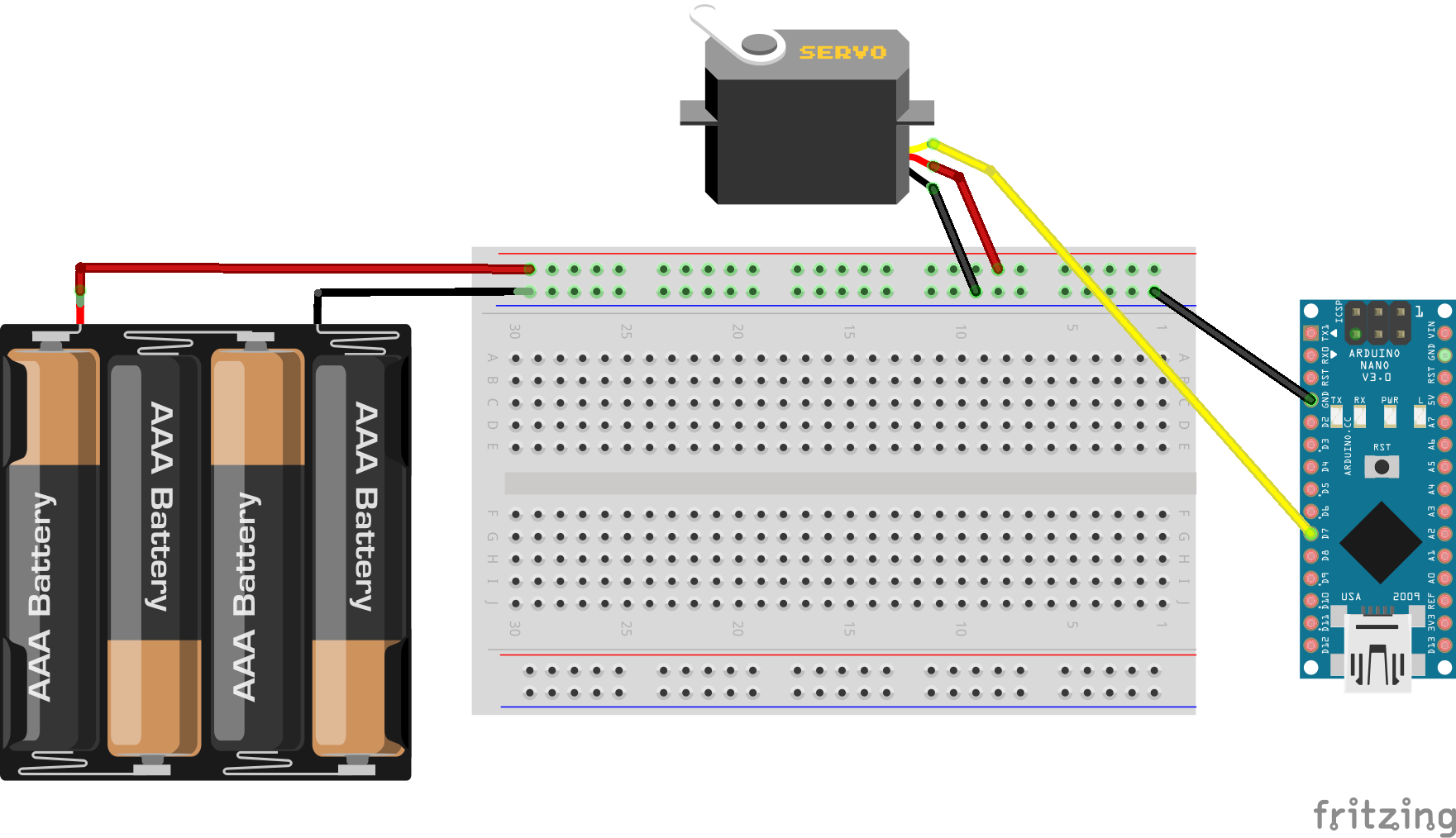 Arduinoで連続回転サーボFS90Rを動かしてみる|おじじ's MEMO